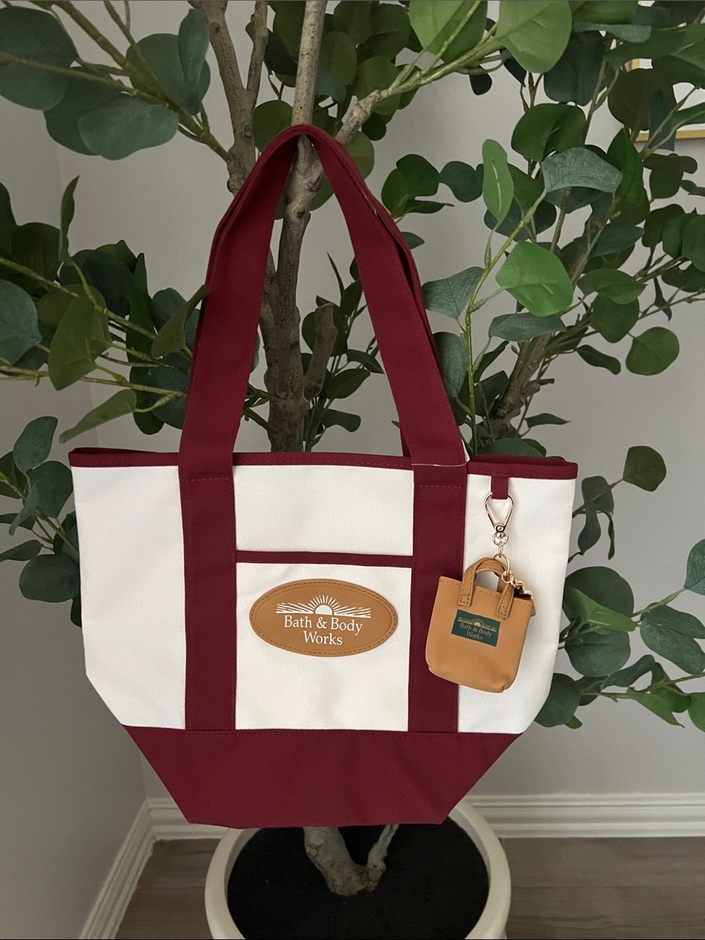 Bath & Body Works Tote bag with charm..